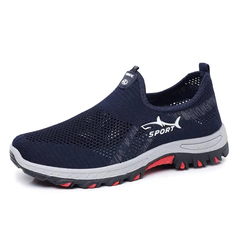 Men's Summer Mesh Shoes Breathable Lightweight Casual Sneakers Outdoor Walking Hiking Footwear 2026 New