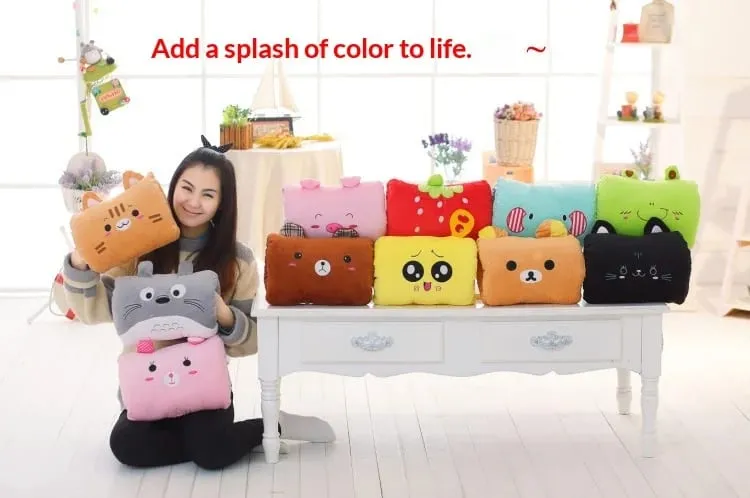 Generic Cartoon Plush Hand Warmer Pillow Soft Warm Hand Insert Cushion Office Nap Support Gift For Adults