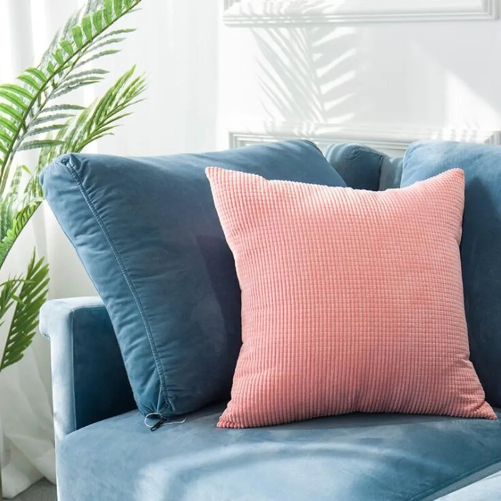 Solid Luxury Square Cushion Cover 30x50/40x40/45x45/50x50cm Soft Decorative Throw Pillow Case for Sofa Car Home