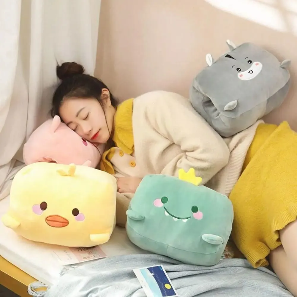 Creative Hand Warmer Pillow Super Soft Hand Hold Office Nap Pillow Keep Warm Animal Pillow Stuffed Winter