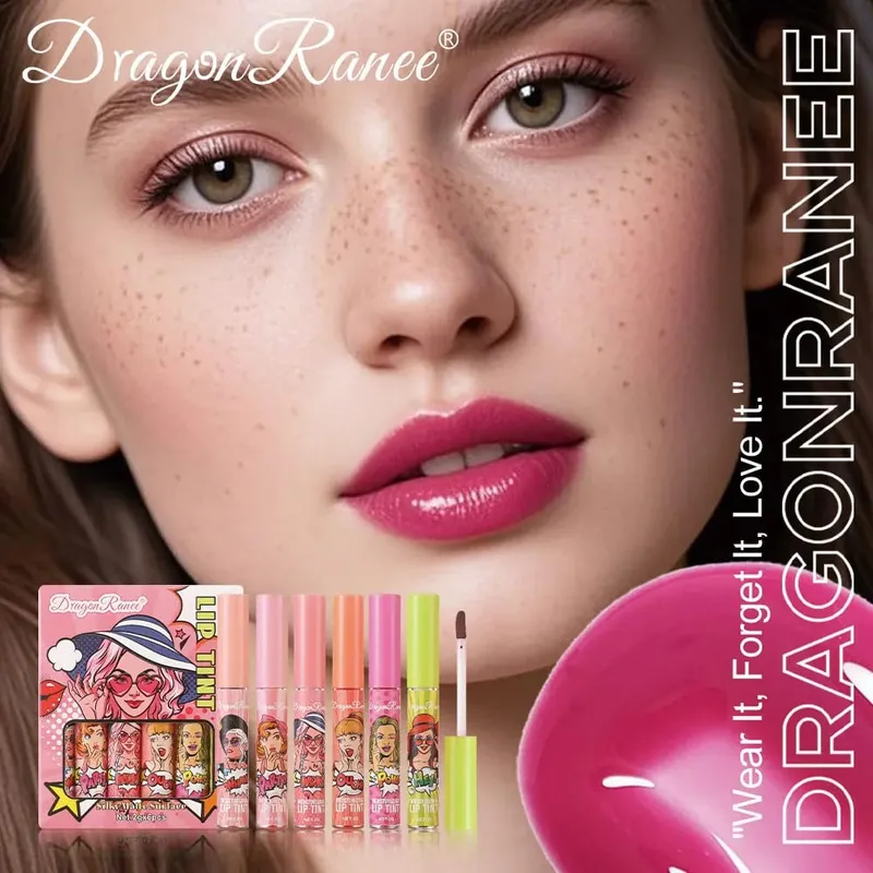 Το σετ Lip Gloss 6 συσκευασιών χρωματίζεται εύκολα και δεν ξεθωριάζει. Είναι απαραίτητο για αρχάριους με lip gloss και διακοπές