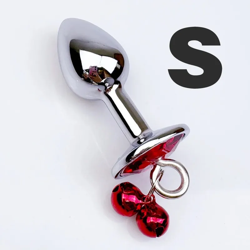 1Pcs Metal Bells Anal Plug Three Sizes Anal Plug Butt Plug G-Point Massage Anal Exercise Masturbation Outdoor Dildos Sex Toys