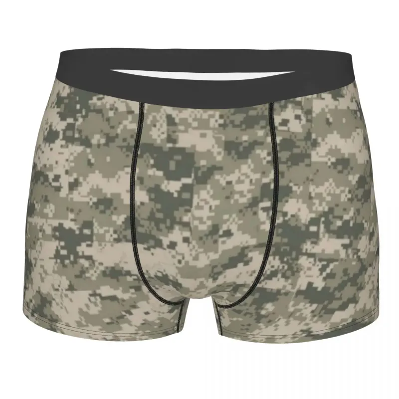 Male Cool WW2 Camo Underwear Germany Arm Military Camouflage Boxer Briefs Stretch Shorts Panties Underpants