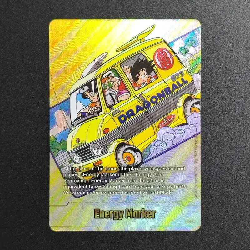 Self Made English Dragon Ball Super Fusion World Energy Markers Gold DBSFW_EM Son Goku Game Collection Flash Card Toy