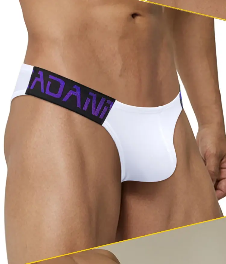 1PCS Men's ADANNU Modal Triangle Briefs Letter Waistband Soft Breathable Underwear