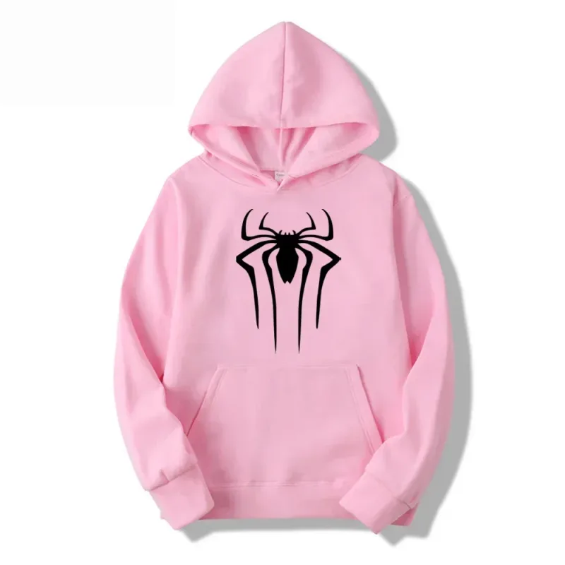 Latest Fashion Men's and Women's Hoodies Casual Hoodies Unisex Trendy Printed Spider Pattern Hoodies