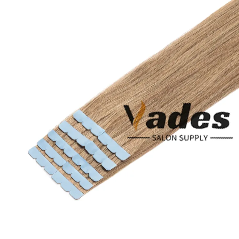 10Pcs Natural Real Smooth Remy Human Hair Mini Tape in Skin Weft Hair Extensions Soft Touch Texture Natural Shine Daily Use