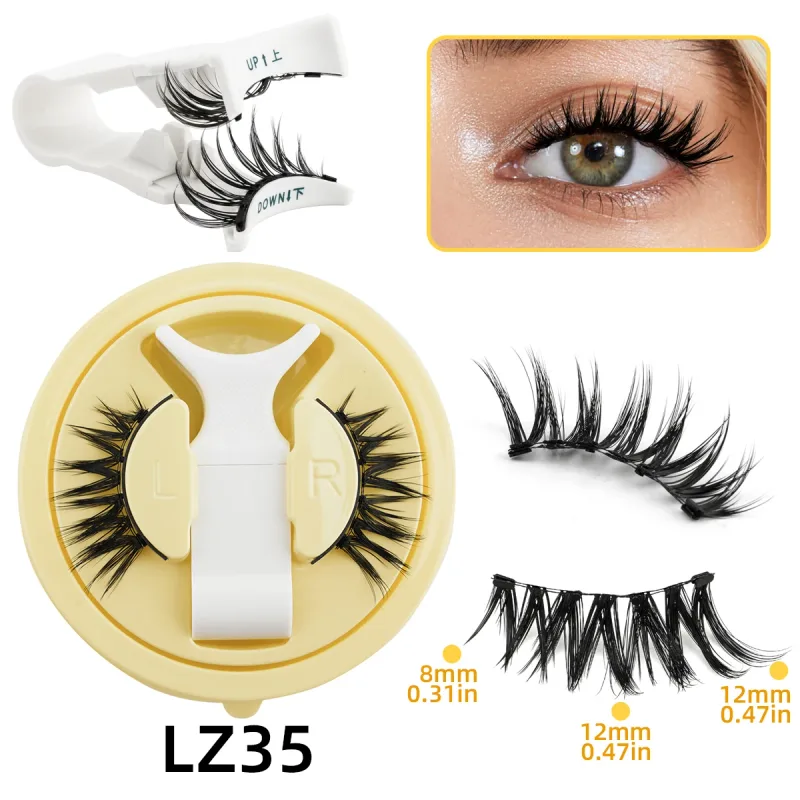 1 Set Magnetic Eyelashes Reusable Cat Eye Magnetic Lash Cosplay Sensitive Eye Friendly Natural Curler False Lashes Make Up Tool