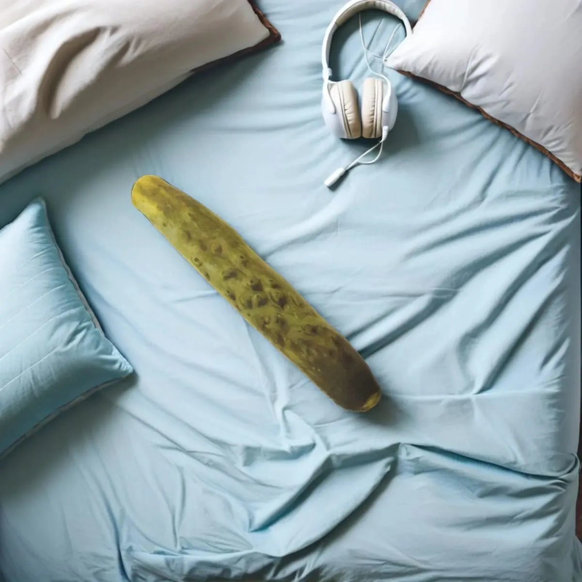 2 Buah Bantal Lembut Acar Mentimun Bantal Makanan Kartun Dekorasi Kreatif Bantal Penopang Punggung Lumbar Boneka Lucu Labu Kuning