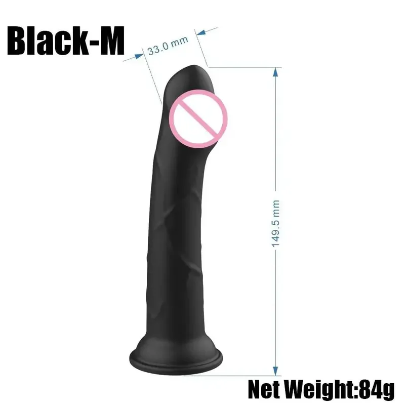 Realistic Small Silicone Jelly Dildo for Women with Suction Cup Strapon Compatible Anal Plug Adult Sex Toy for Women