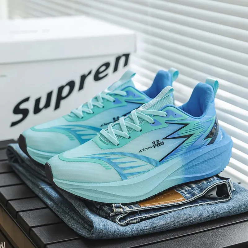 Men Marathon Running Shoes Carbon Plate Sports Sneakers Breathable Lightweight Comfortable Antiskid Casual Athletic Shoes New