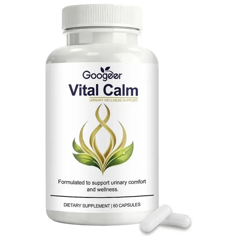 Googeer Vital Calm Capsules for Adult Urinary Wellness Support and Comfort with Magnesium and Cranberry Extract 60 Capsules