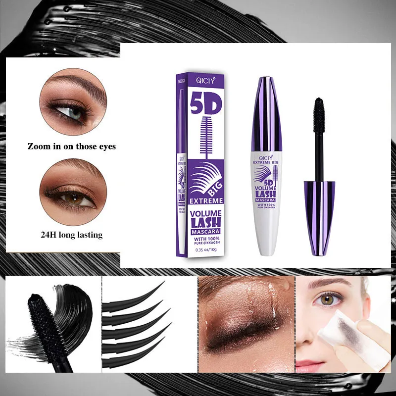 Stereoscopic Eye Black Waterproof and Sweat Resistant Suitable for Halloween Makeup to Create Curly Natural Eyelashes
