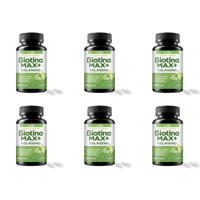 Googeer Biotin Collagen Capsules for Hair Skin and Nail Support with Zinc Selenium and Hydrolyzed Keratin Extract 60 Capsules