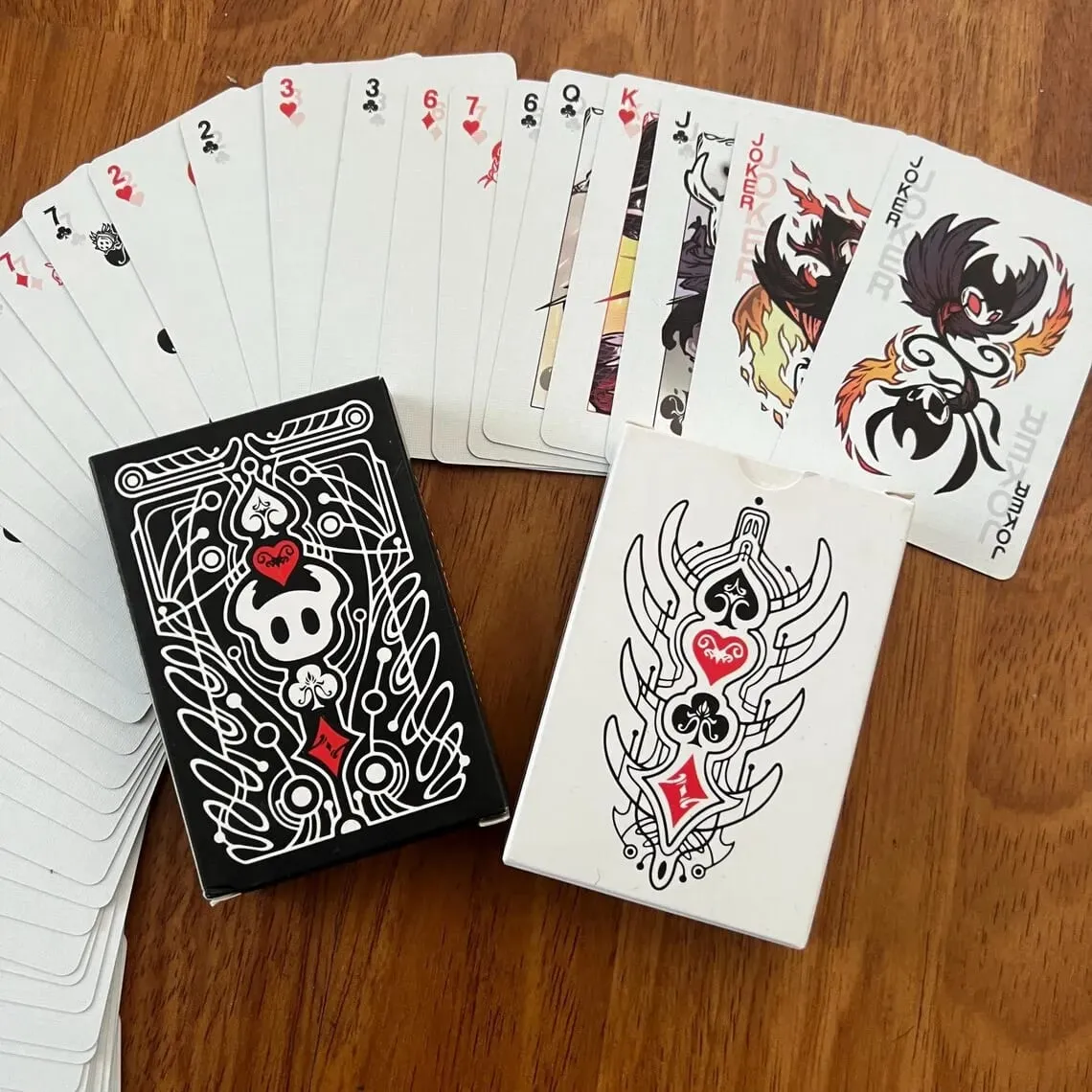 Hollow Knight Standard Poker Card Set Black and White Playing Card Game Card Group Portable Creative Party Game Toys Gift
