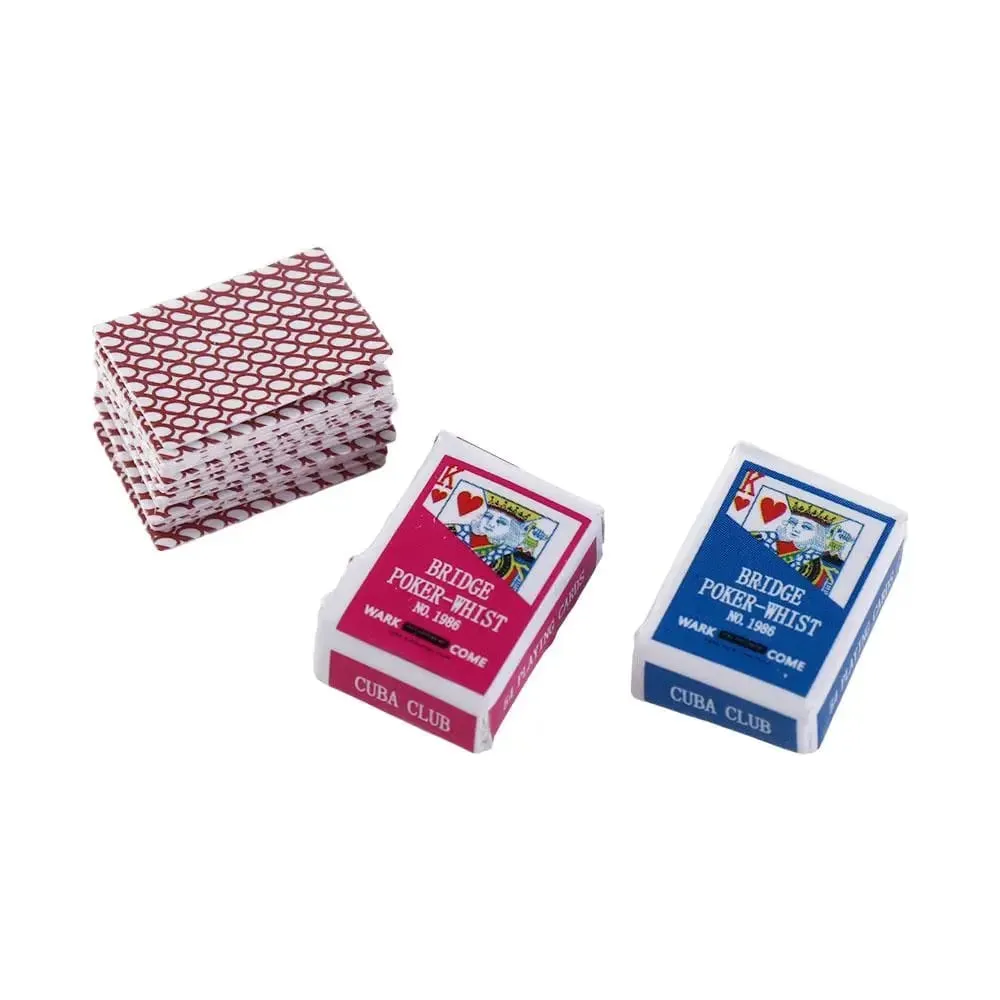 Supplies Home Decoration Mini Poker Cards Miniature Playing Poker Cards Miniature Games Poker Mini Playing Cards