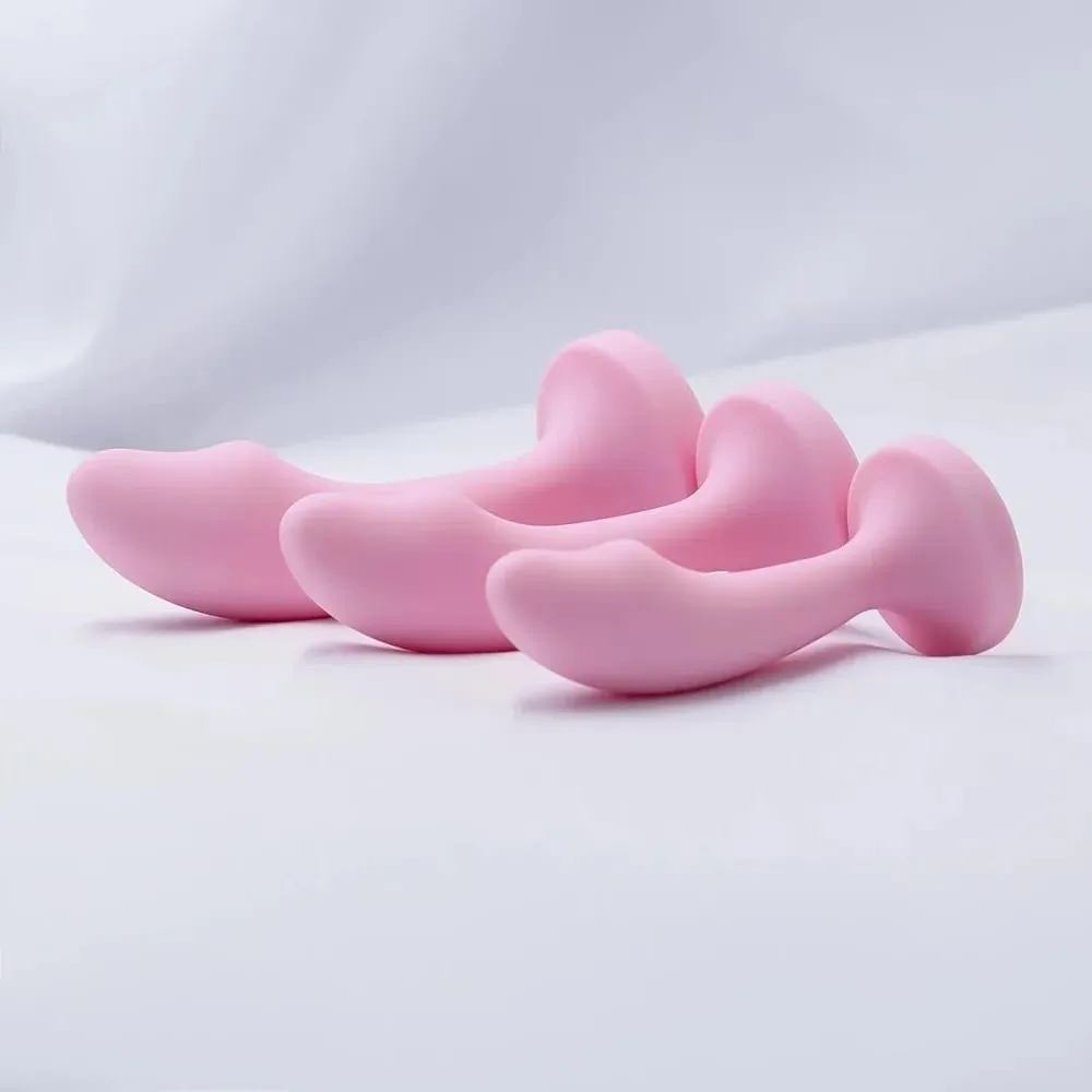 Silicone Anal Plug for Women 3 Sizes Butt Plug Crystal Base Anal Sex Toys For Woman Men Anus Dilator Stimulation Trainer Adults