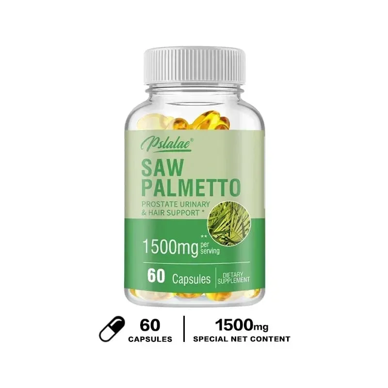 Premium Saw Palmetto - Menggalakkan Kesihatan Prostat Lelaki Mencegah Rambut Gugur Melegakan Kerap Kencing dan Menggalakkan Kecergasan