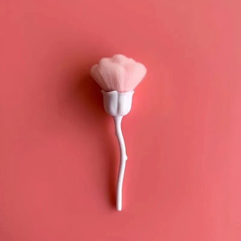 A Rose Shaped Nail Dust Brush Soft Bristles Makeup Foundation Make-Up & Powder Blusher Tools Foundation Make-Up Beauty Brush