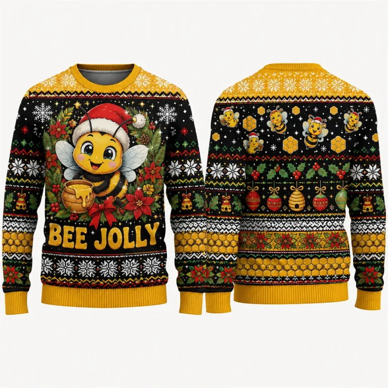 Goaty And Bright Christmas Sweatshirt Funny Goat 3D Printed Crewneck Long Sleeve Unisex Ugly Xmas Sweater Holiday Party Pullover
