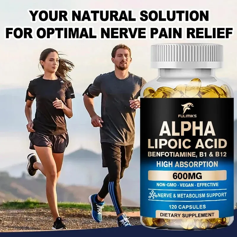 Buy 1 Get 1 Free! Fulimiks Alpha Lipoic Acid Capsules with Vitamin B1 for Nerve Health Brain Function Support Heart Health — image 5