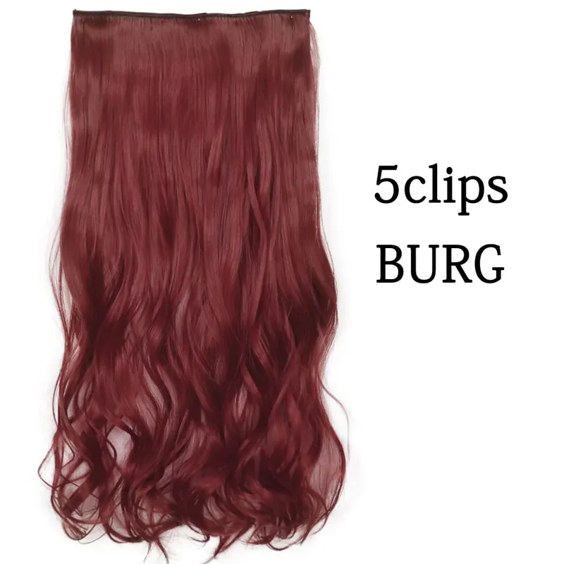 Tổng Hợp 22 32 Inch 5 Kẹp Tóc Chịu Nhiệt Giả Bộ Tóc Giả Dài Lượn Sóng Kiểu Tóc Kẹp Trong Tóc