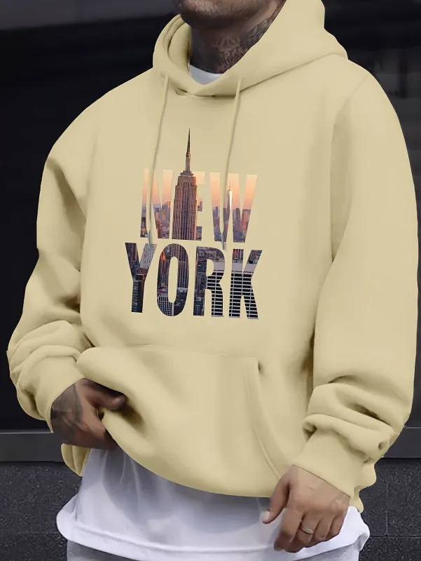 Men's Casual Hooded Sweatshirt - Spring/autumn Style - Youthful & Stylish