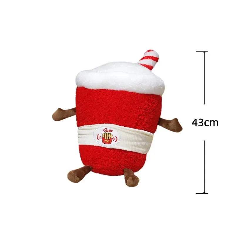 Corn Fries Chicken Leg Throw Pillow Simulation Food Plush Sofa Cushion Adorably Room Decor Toy Accompany Sleep Toy Creative Gift