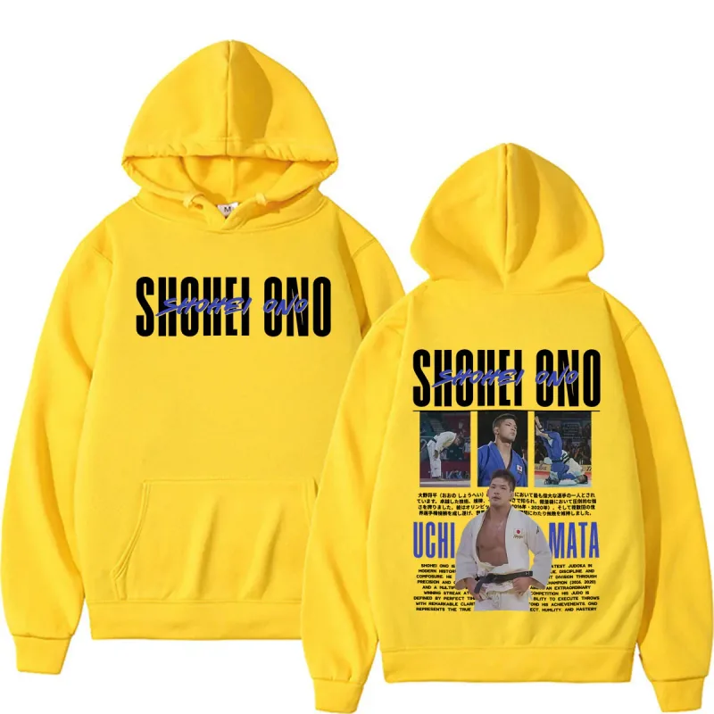 Limited Shohei Ono Vintage Graphics Hoodies Men's Women Harajuku Gothic Classic Sweatshirts High Quality Casual Hooded Pullovers
