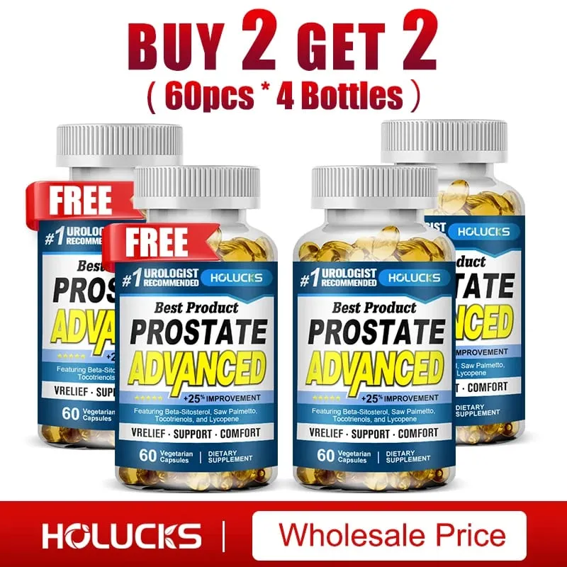 Prostate Capsules with Saw Palmetto Urinary Tract Health Relieve Frequent Urination Hair Growth Bladder Support for Men