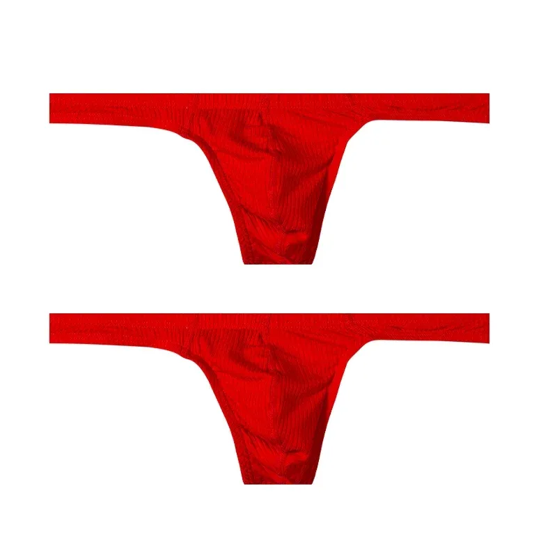 Cotton Men's Big Pouch Thong Panties Men Cotton Sports Running Underwear Comfortable Seamless Male G-string Briefs
