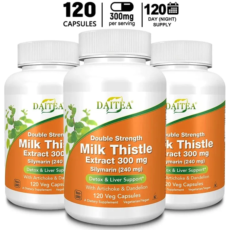 Liver Health Detox Cleanse Supplement | Artichoke Extract Milk Thistle & Dandelion Support A Healthy Liver Detoxify