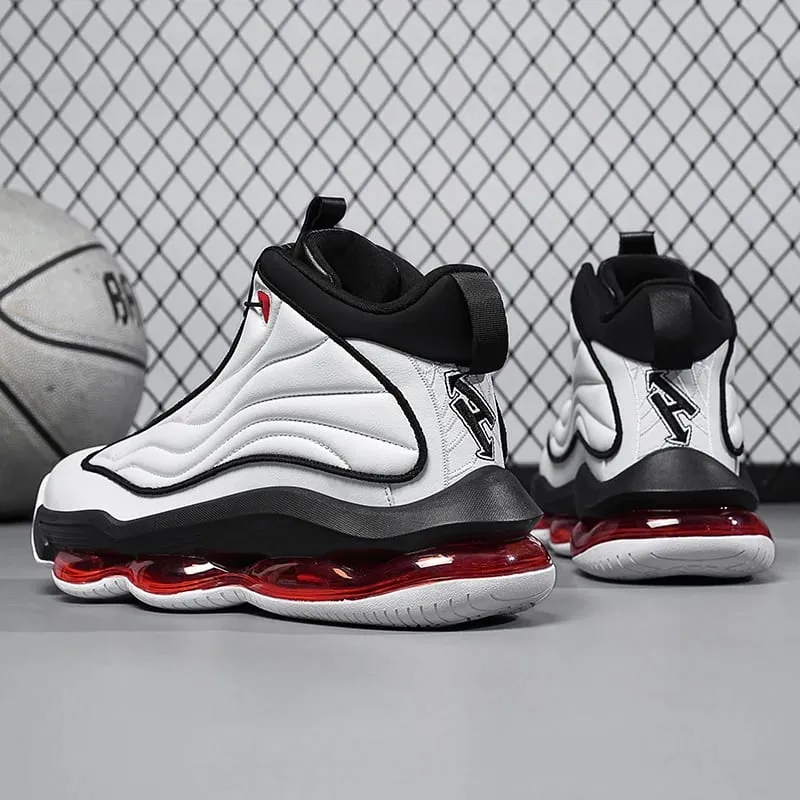 Men's Basketball Shoes Breathable Cushioning Non-Slip Wearable Runing Shoes Gym Training Athletic Basketball Sneakers for Women