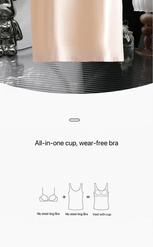 1pcs Women's Vest Tops Round Neck Vests Solid Color Padded Slim Fit Tank Tops Sexy Feminino Casual Tank Tops With Built In Bras