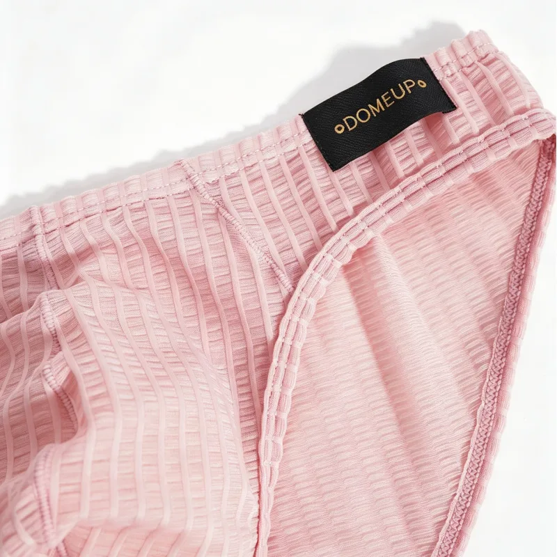 Men's Low‑rise Briefs Waffle Texture Hollow Breathable Sports Underwear Male Pouch Triangle Underpants