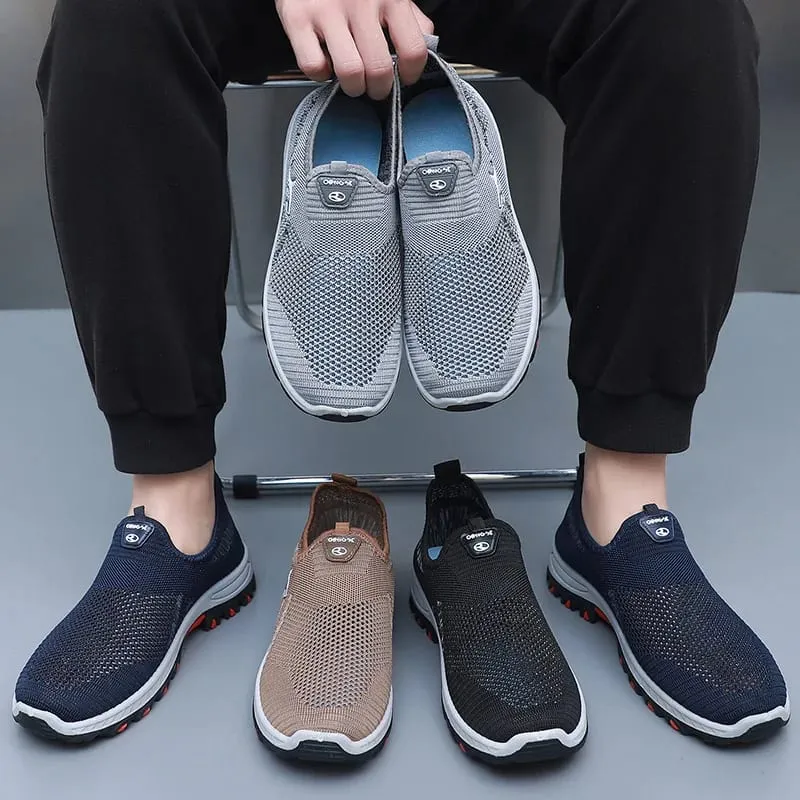 Men's Summer Mesh Shoes Breathable Lightweight Casual Sneakers Outdoor Walking Hiking Footwear 2026 New