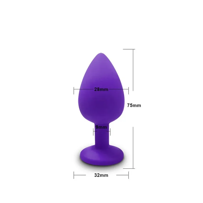 3 Sizes Soft Silicone Anal Plug Mini Butt Plug Erotic Sex Toys for Men Women Gay Couples Adult Anal Prostate Stimulator Dildo