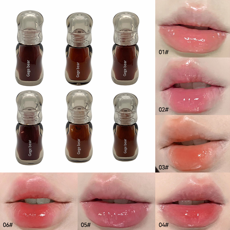 Gege Bear Crystal Gloss Lippentönung – Feuchtigkeitsspendende Herbst-/Winterformel mit Spiegelglanz-Finish und jugendlichem, aufpolsterndem Effekt