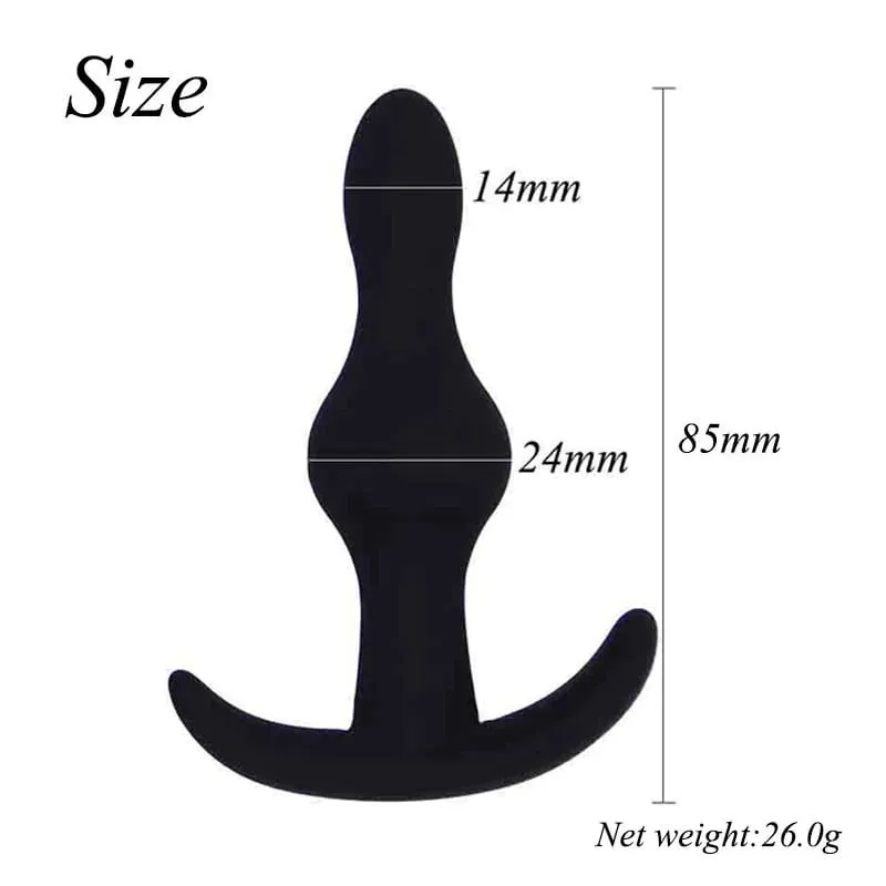 Soft Anal Dildo Butt Plug of Anal Sex Toys Prostate Massager Adult Gay Anal Plug Beads G-spot Erotic Sex Toys For Men Women