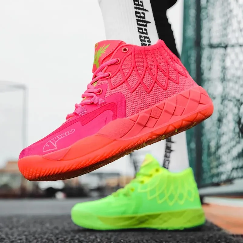 Three-Ball Generation Lamelo Ball Basketball Shoes Yin-Yang High-Top Practical Youth Student Basketball Shoes Men's Sports Shoes