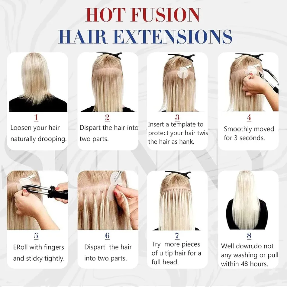 Remy Hair 30 Inch Real Remy Flat Tip Extension ng Buhok ng Tao Silky Straight Dark Brown Pre Bonded Keratin Fusion Hair 50 Strands