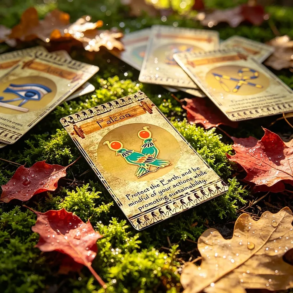 12*7cm Egyptian Oracle Deck A 20 Cards English Inspirational Deck With Messages From The Divine Spiril Card Game For Family