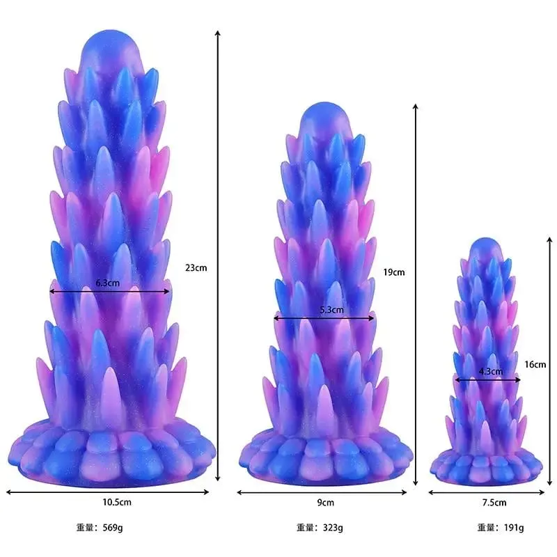 Sex Toys Monster Dildo Fantasy Huge Silicone Butt Plug For Women And Men 3 Size Prostate Massager Sex Toy For Adults Luminous 18 — image 9