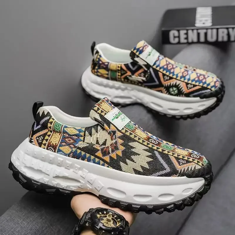 Men Running Walking Knit Shoes Fashion Casual Sports Sneakers Breathable Athletic Gym Lightweight HeightIncreasing Free Shipping