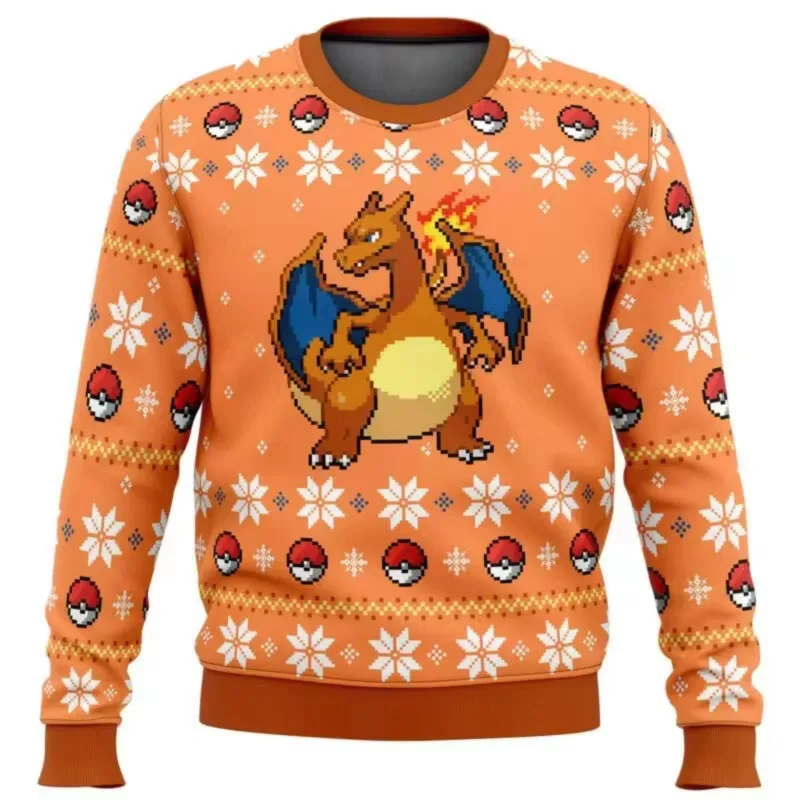 Sudadera con capucha de Pokémon Pikachu para hombre, ropa deportiva de dibujos animados de Anime, regalo de Navidad feo amarillo, moda para parejas, 2026