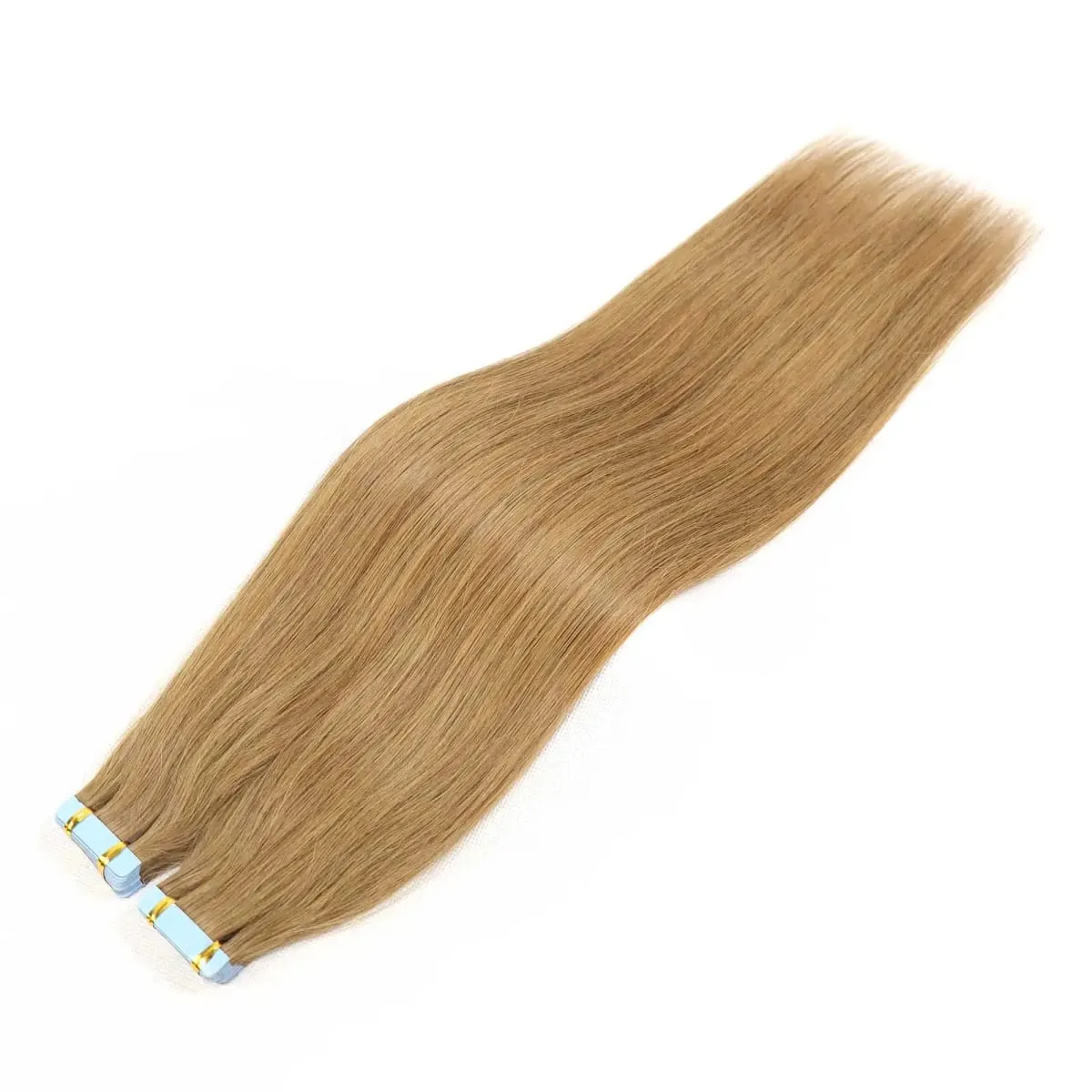 Blonde Highlight Tape In Human Hair Extensions For Women 20Inch Ash Brown Invisible Straight Hair Tape In Extensions 20Pcs/Pack