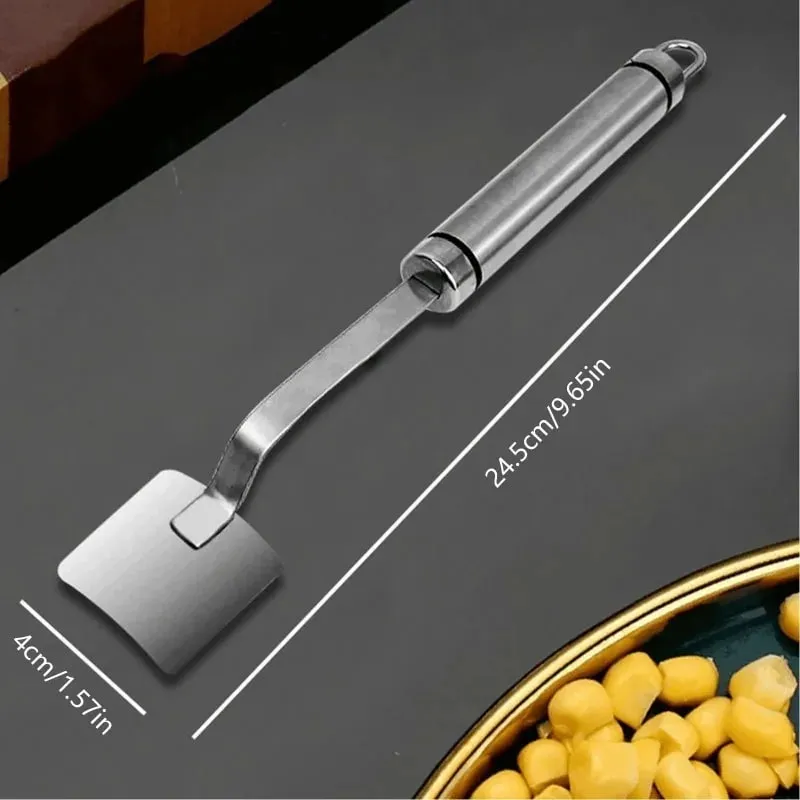 Stainless Steel Corn Peeler Serrated Corn Peeler Corn Cob Planer Thresher Cutter Mga Prutas at Gulay sa Kusina Mga Gadget — image 4