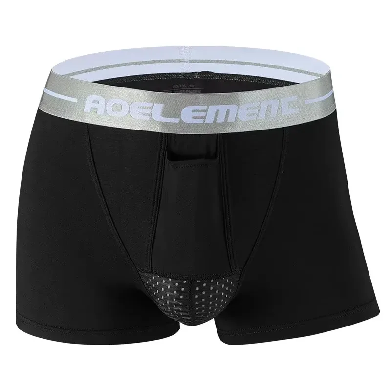 Calzoncillos Bóxer para hombre, ropa interior push-up, calzoncillos modales, bolsa de separación de balas transpirables, bragas Cueca de talla grande L-5XL