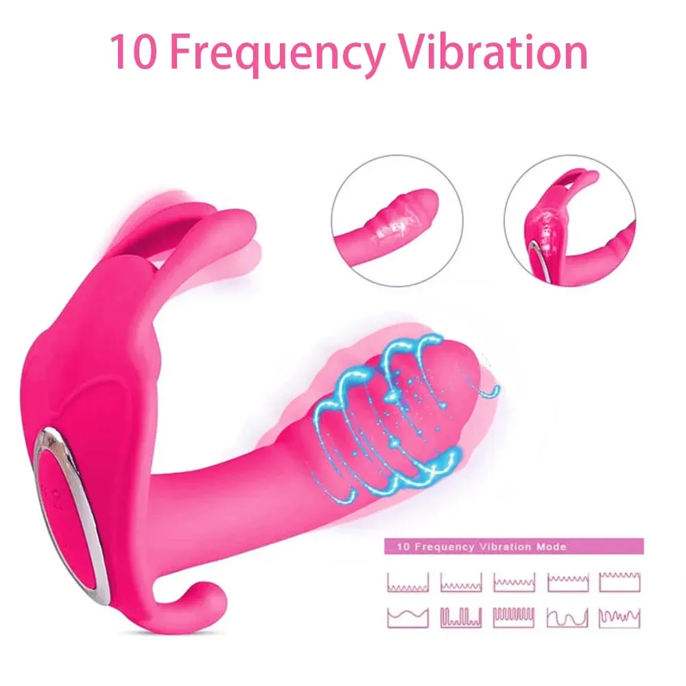 Remote Wearable Dildo Vibrator for Women Clitoris Stimulator G-Spot Massager Female Anal Butt Plug Vibrating Adult Sex Toys 18+