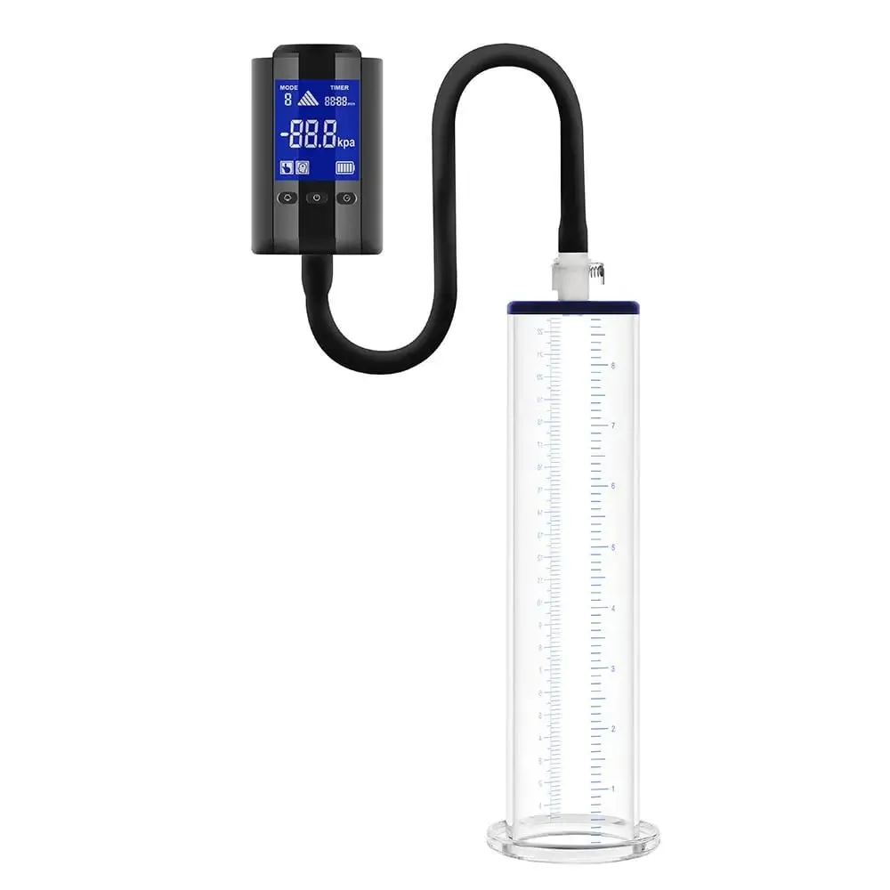 3palcová dýmka Inteligentní sací pumpy Trénink pro zvětšení penisu Dilda s masturbací Cup Machine Silikonový prodlužovač rukávů — image 3